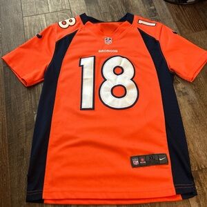 Nike Orange and Navy Sports Jersey